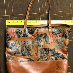 SOLD—-Patricia Nash authentic leather tote handbag